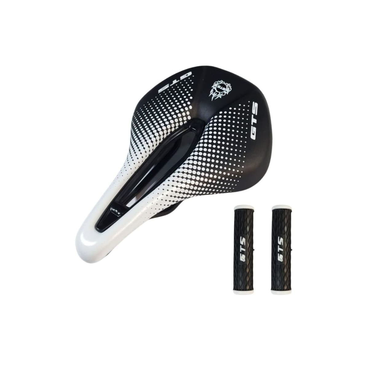 Selim MTB GTS Vazado 801 Branco Com Manopla BR