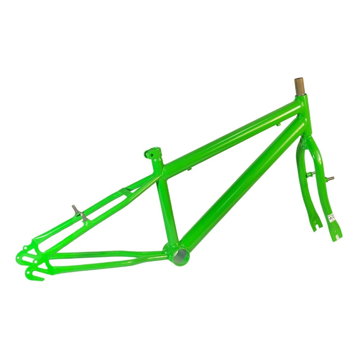 Quadro de Bicicleta 20 Samy Rebaixado Raptor Verde Kawasaki Com Garfo