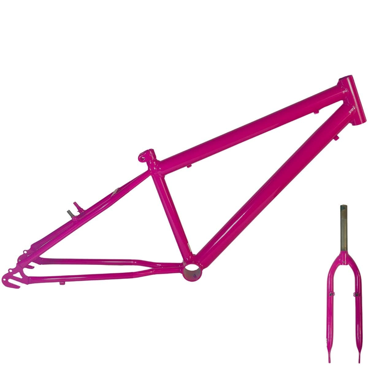 Quadro de Bicicleta 24 Samy Spark Rebaixado Vermelho Com Garfo
