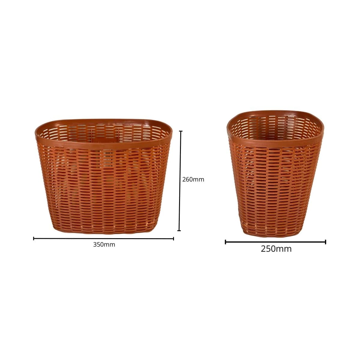 Cesta de Bicicleta Aro 26 Importado Nylon Marrom