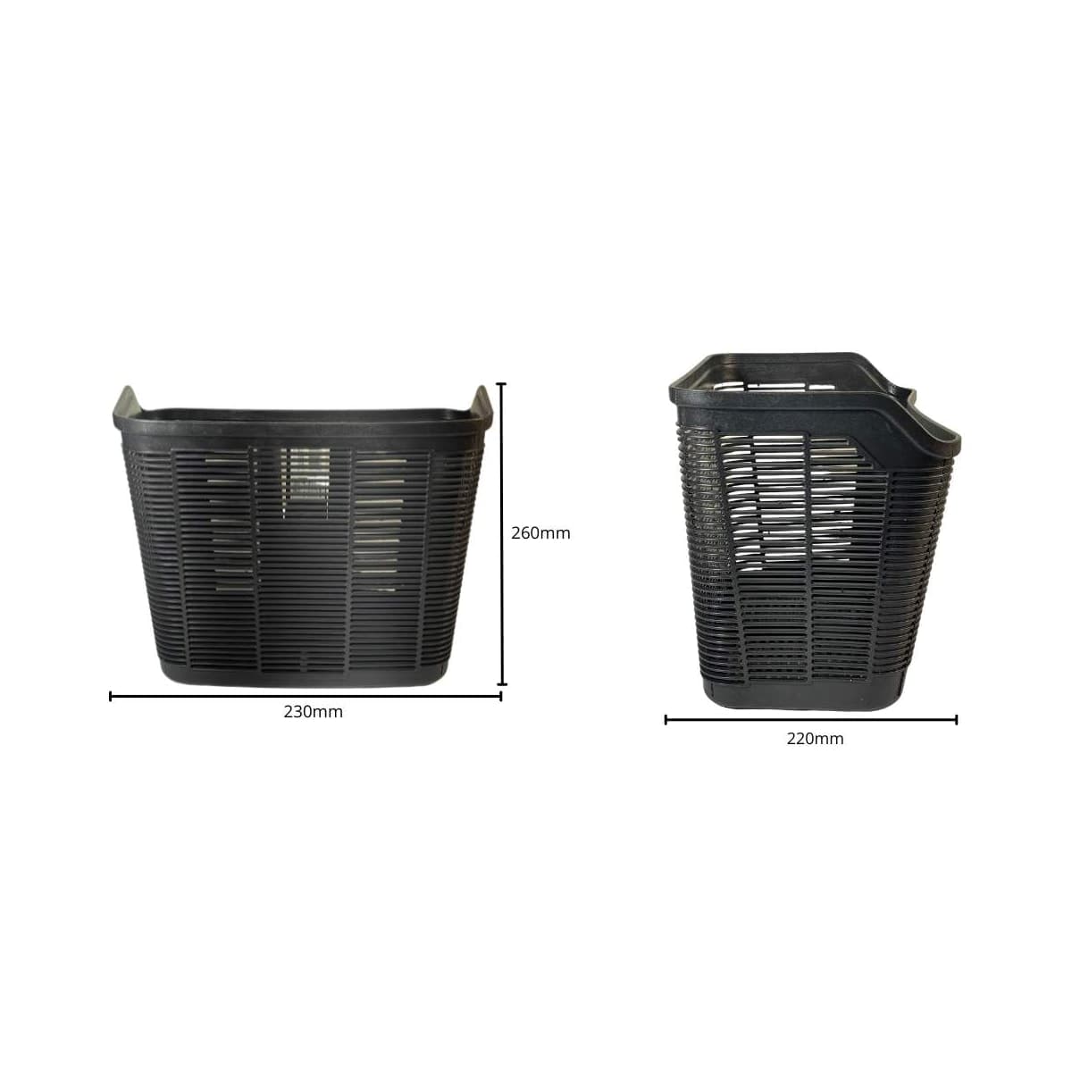 Cesta de Bicicleta Aro 26 Paco Nylon Preto