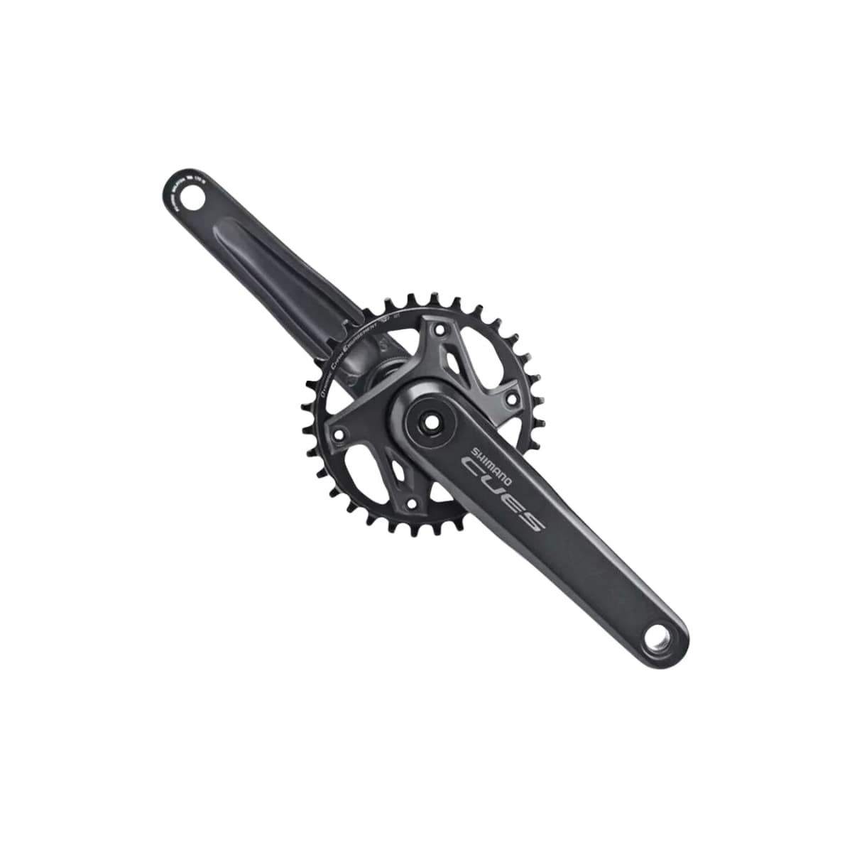 Pedivela Alumínio Single Shimano Cues U4000 32D Preto 175mm