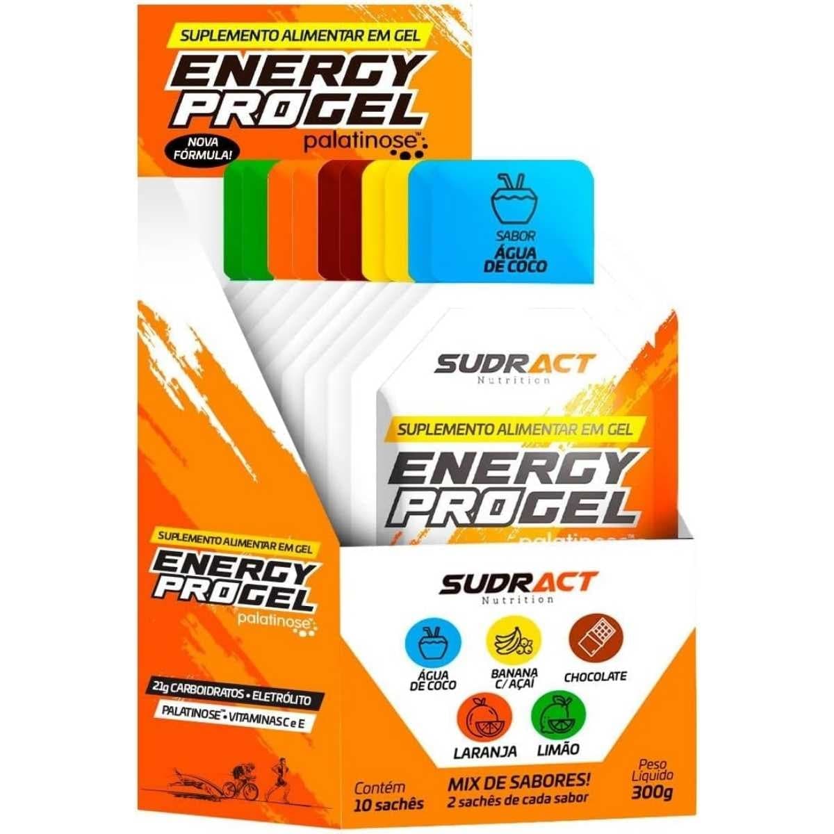 Suplemento Sudract Energy Pro Gel Mix Sabores ( 10 Unidades )