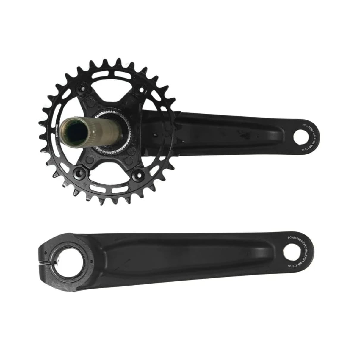 Pedivela Alumínio Single Shimano Deore 32D Preto 175mm