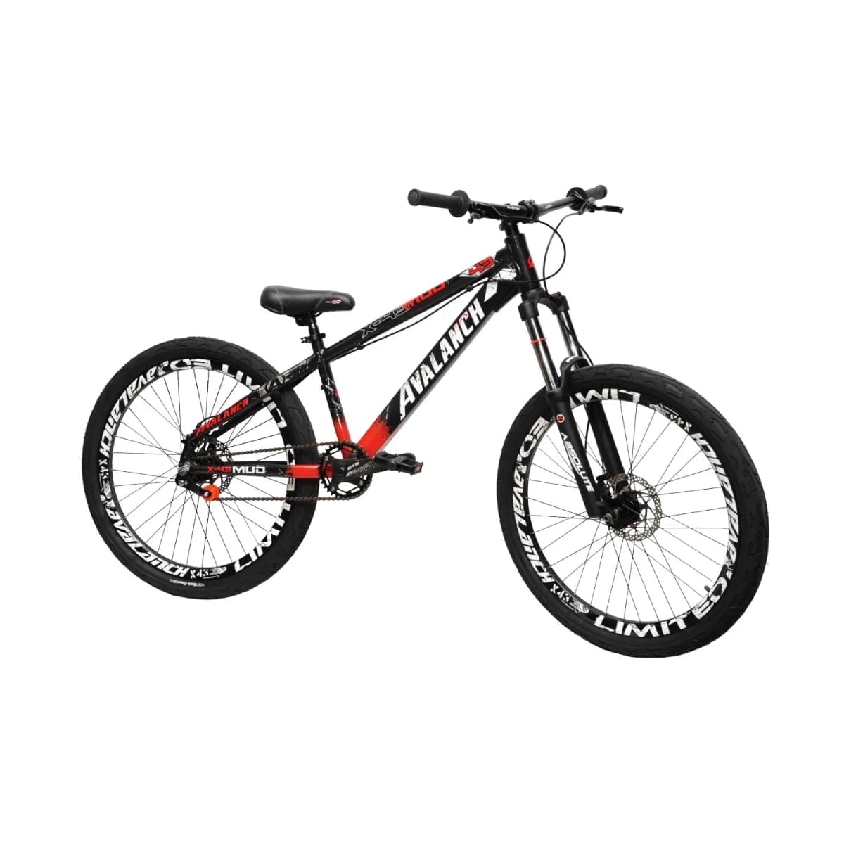 Bicicleta Aro 26 Avalanch Mud X-43 Dirt Jump Single Freeride