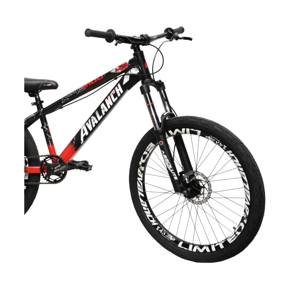 Bicicleta Aro 26 Avalanch Mud X-43 Dirt Jump Single Freeride
