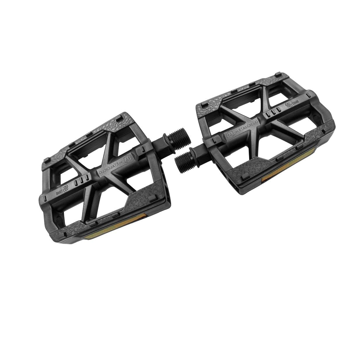 Pedal Bike Plataforma Inglês 9/16 Nylon Preto