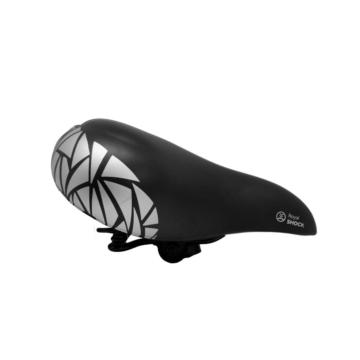 Selim MTB Selle Royal Shock Mosaico Preto e Prata
