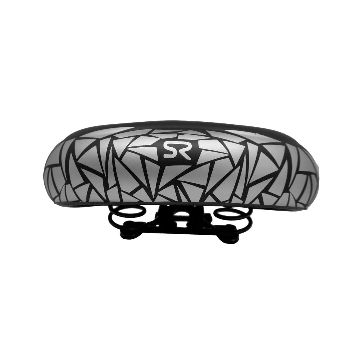 Selim MTB Selle Royal Shock Mosaico Preto e Prata
