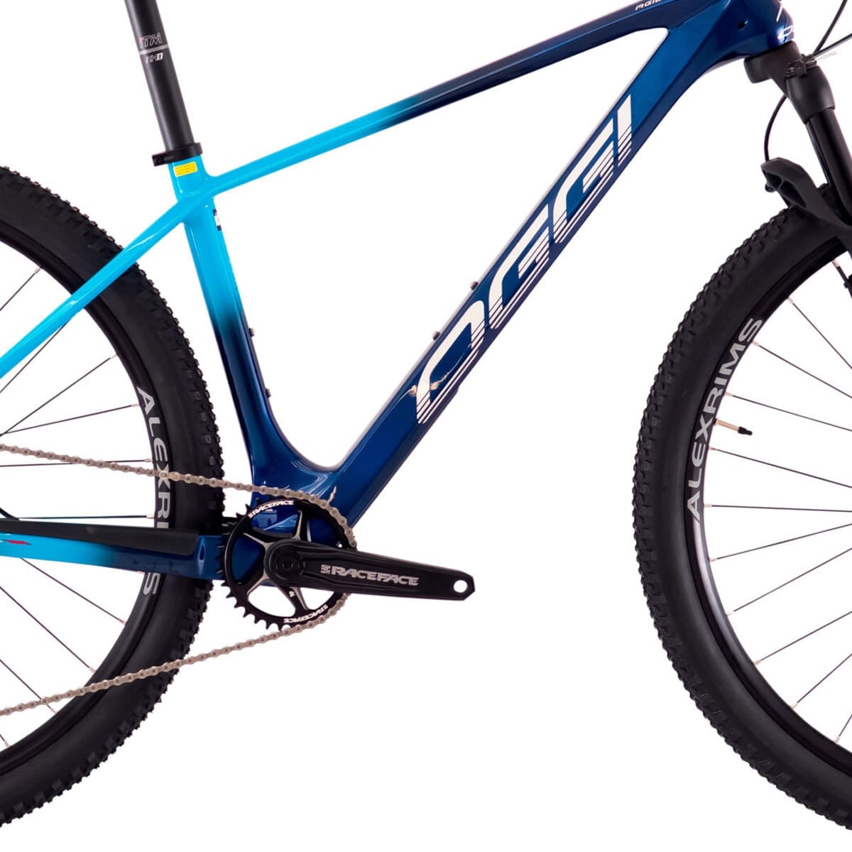 Bicicleta Aro 29 Oggi Agile Sport Carbon Deore 12v 2023 Azul e Vermelho