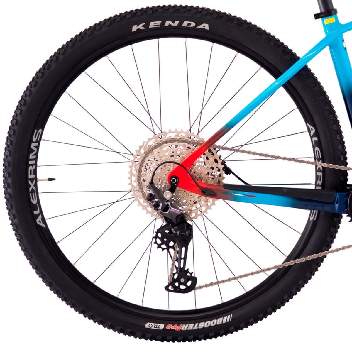 Bicicleta Aro 29 Oggi Agile Sport Carbon Deore 12v 2023 Azul e Vermelho