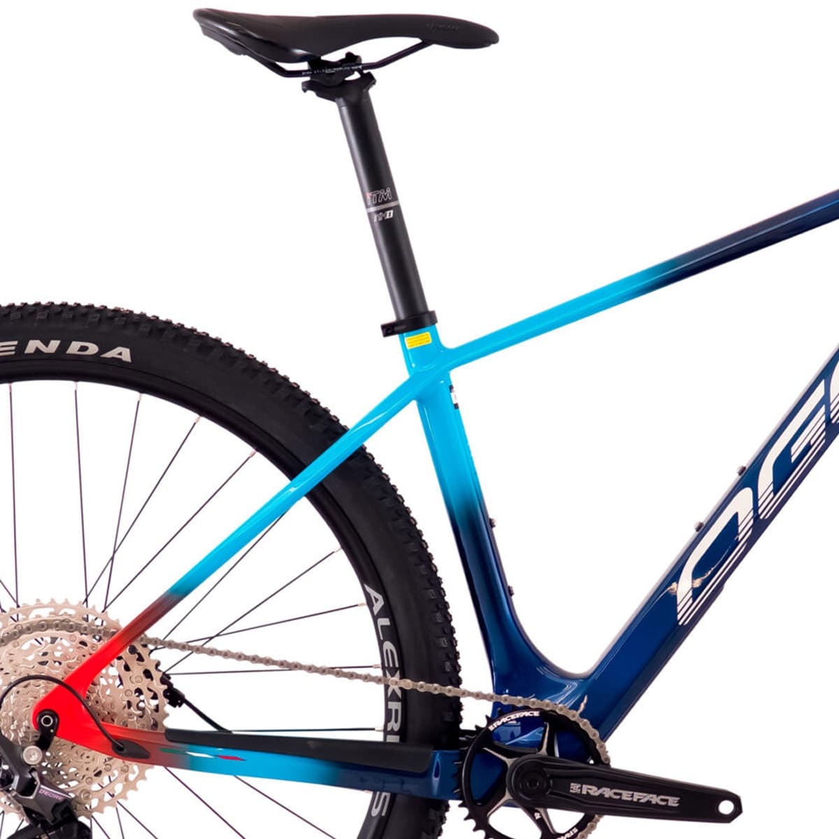 Bicicleta Aro 29 Oggi Agile Sport Carbon Deore 12v 2023 Azul e Vermelho