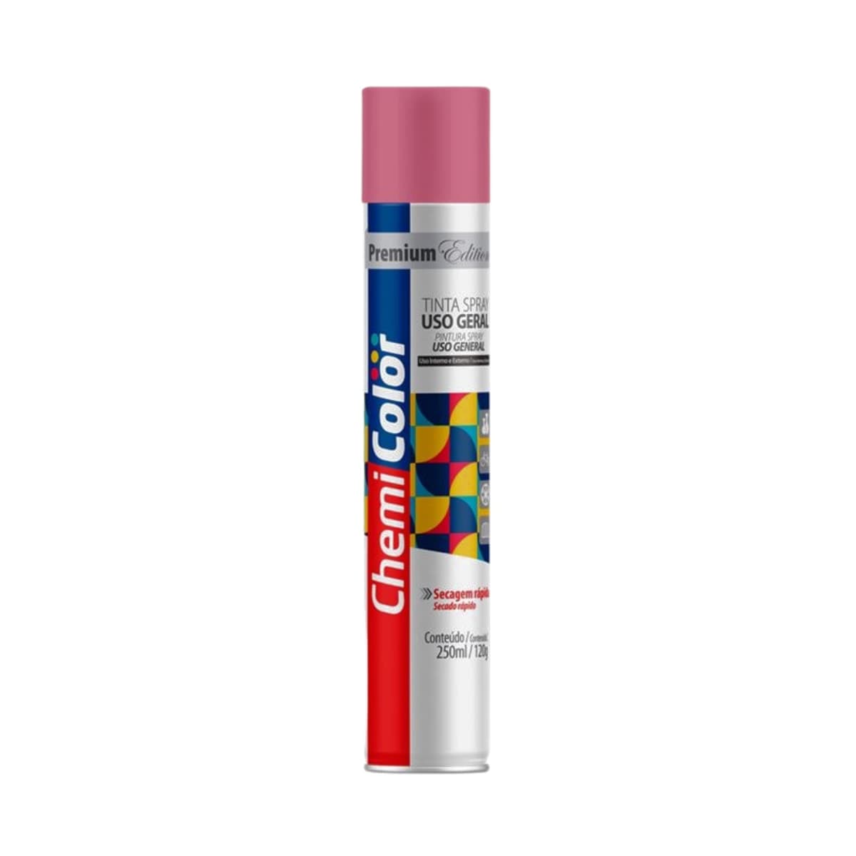 Tinta Spray Cheimicolor Uso Geral Rosa 250ML