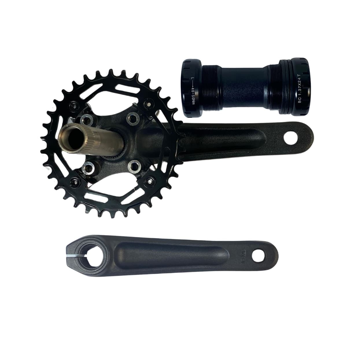 Pedivela Integrado Alumínio Single LTX 7 34D Preto 170mm