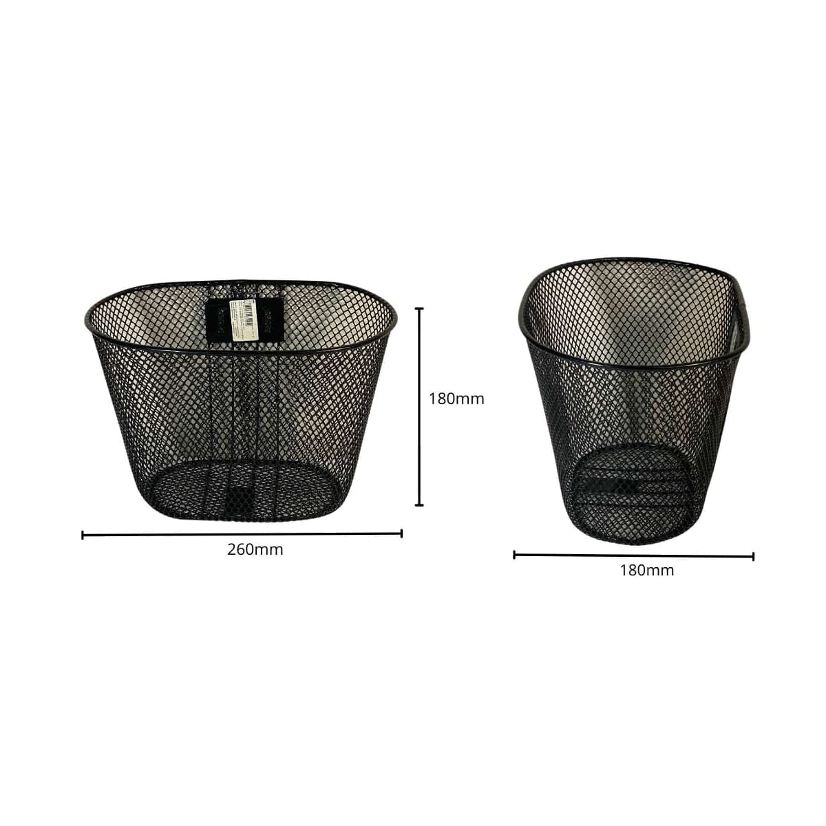 Cesta de Bicicleta Oval Aro 16 Logan Aço Preto