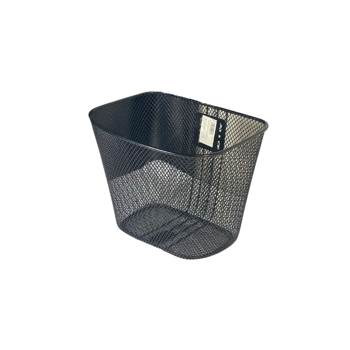Cesta de Bicicleta Grande Oval Aro 24 Importado Aço Preto