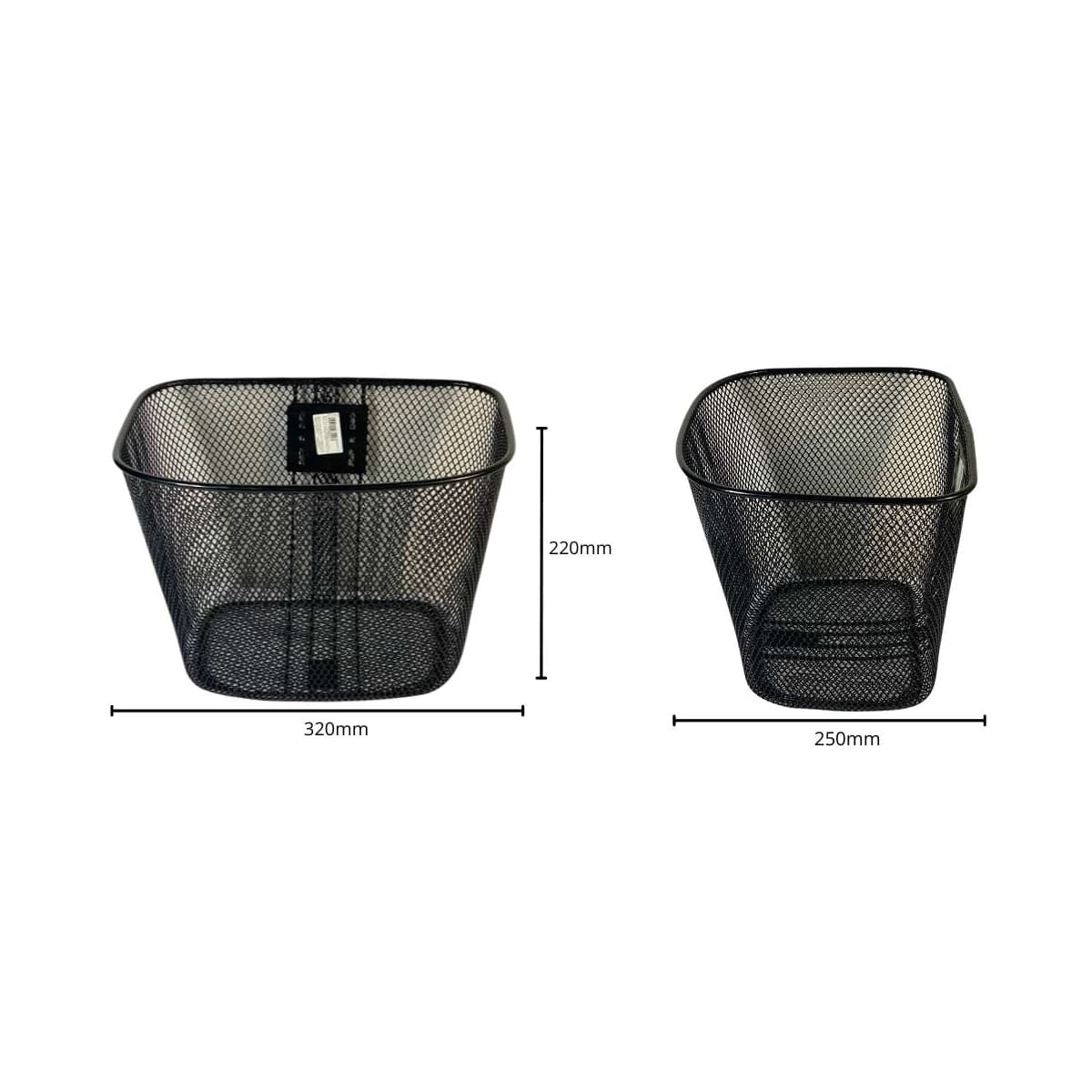 Cesta de Bicicleta Média Oval Aro 26 Logan Aço Preto