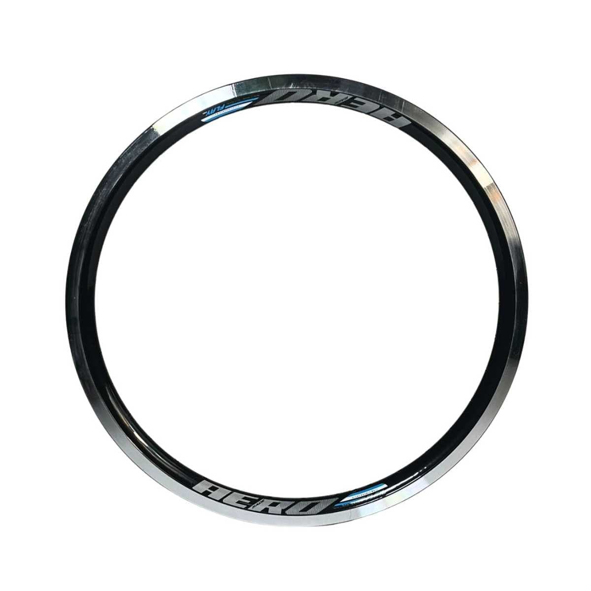 Aro 20 MTB Alumínio Aero Arosul Race Preto Com Branco CNC 36 Furos