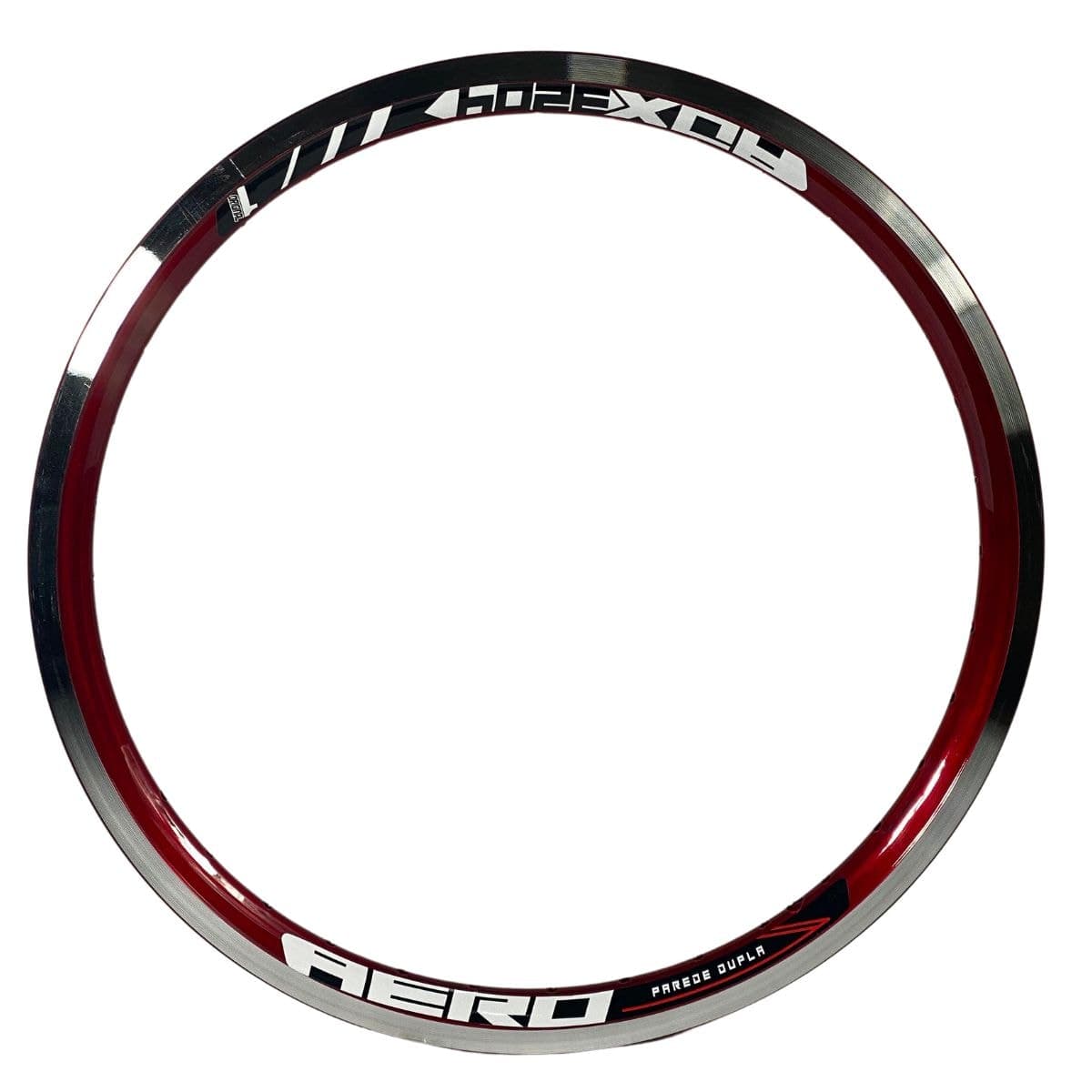 Aro 20 Alumínio Aero Arosul Race Vermelho Branco CNC 36 Furos