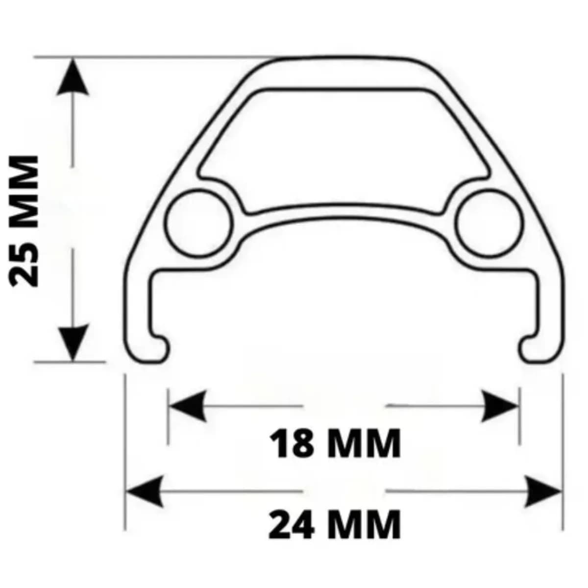 Aro 20 Alumínio Aero ADX 3204 Rosa Branco CNC 36 Furos