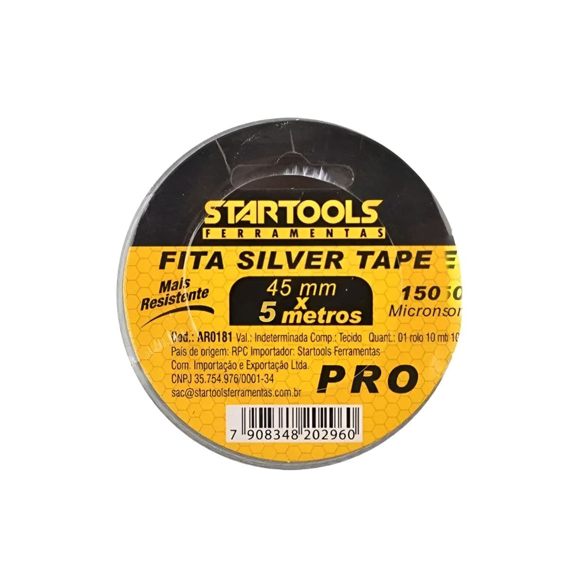 Silver Tape Importado Pro 45mm X 10m