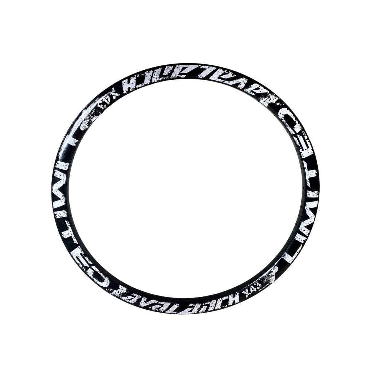 Aro 26 MTB Alumínio Aero Arosul Avalanche X-43 Preto Com Branco Disco 36 Furos