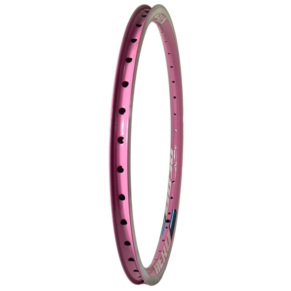 Aro 24 Alumínio Aero Arosul Race Rosa Branco CNC 36 Furos