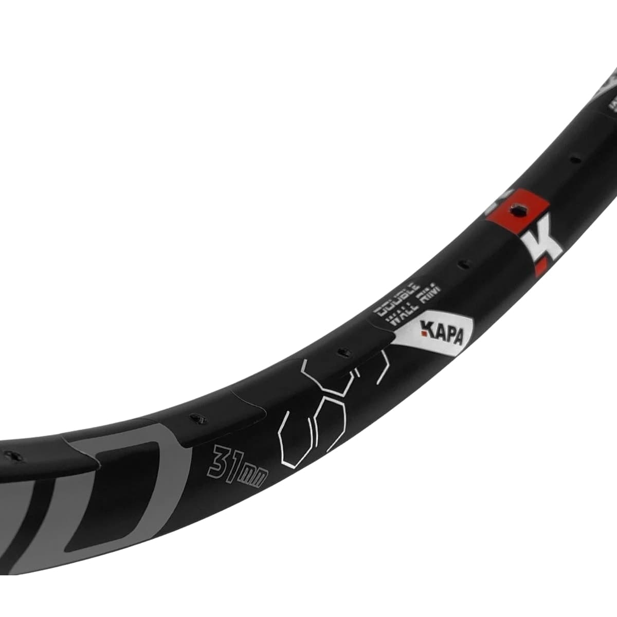 Aro 29 MTB Alumínio Aero Kapa Milano Preto Fosco Disco 32 Furos