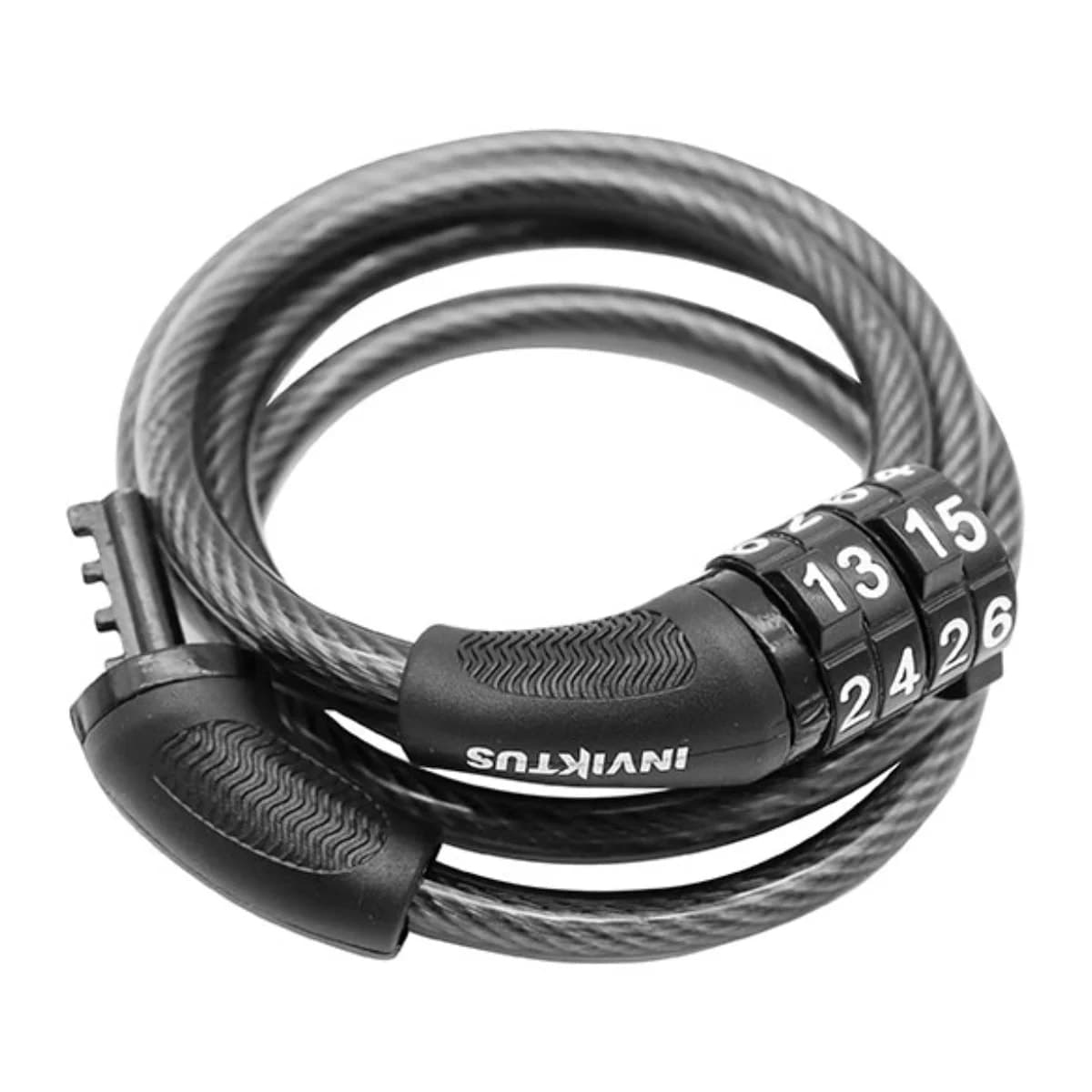 Cadeado Bicicleta Espiral Articulado Inviktus Segredo 6mm x 1M
