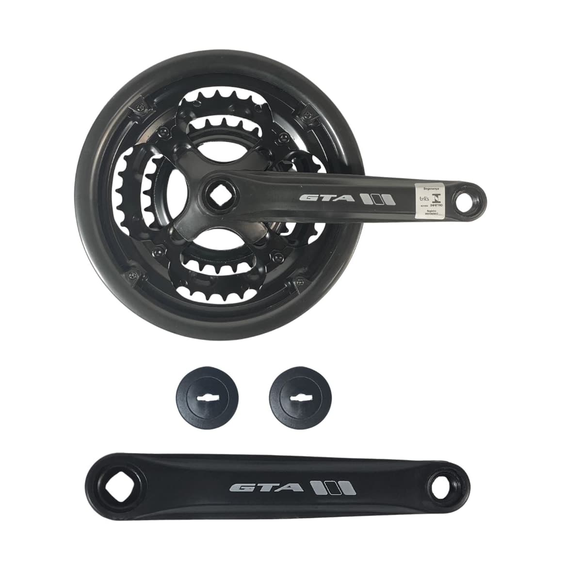 Pedivela Aço Triplo Paco 28/38/48D Preto 190mm