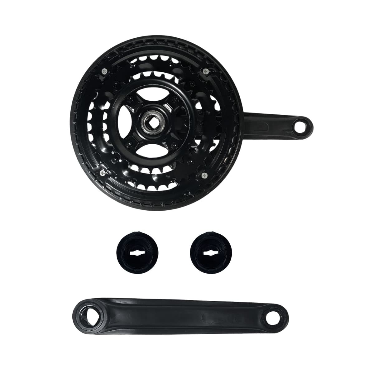 Pedivela Aço Triplo Paco 28/38/48D Preto 190mm