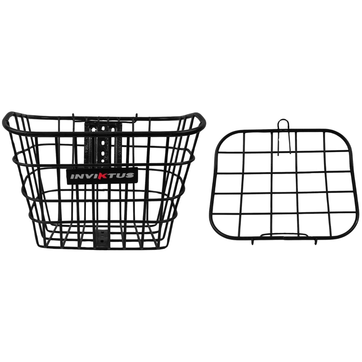 Cesta de Bicicleta Grande Aro 26 Inviktus Aço Preto