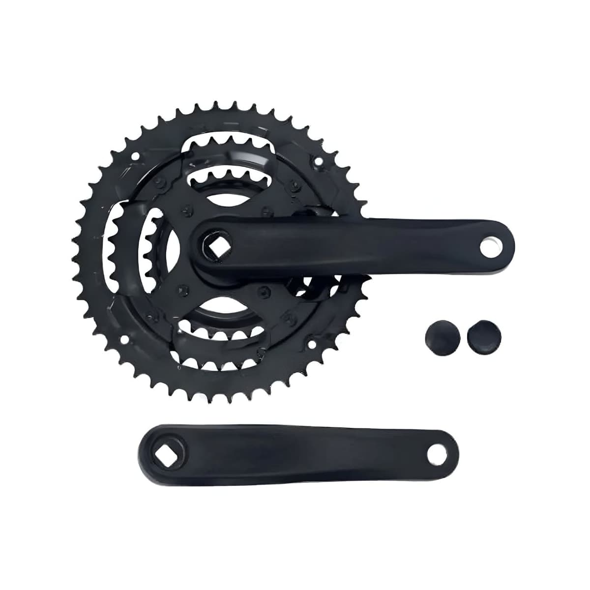 Pedivela Alumínio Triplo Logan 28/38/48D Preto 170mm