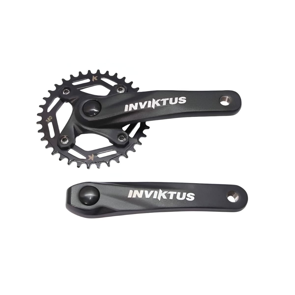 Pedivela Alumínio Single Inviktus 36D Preto 170mm