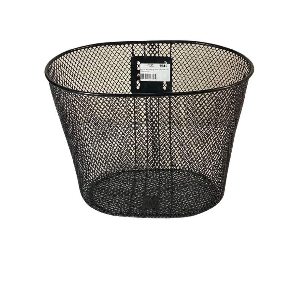 Cesta de Bicicleta Mediao Oval 24 Importado Aço Preto