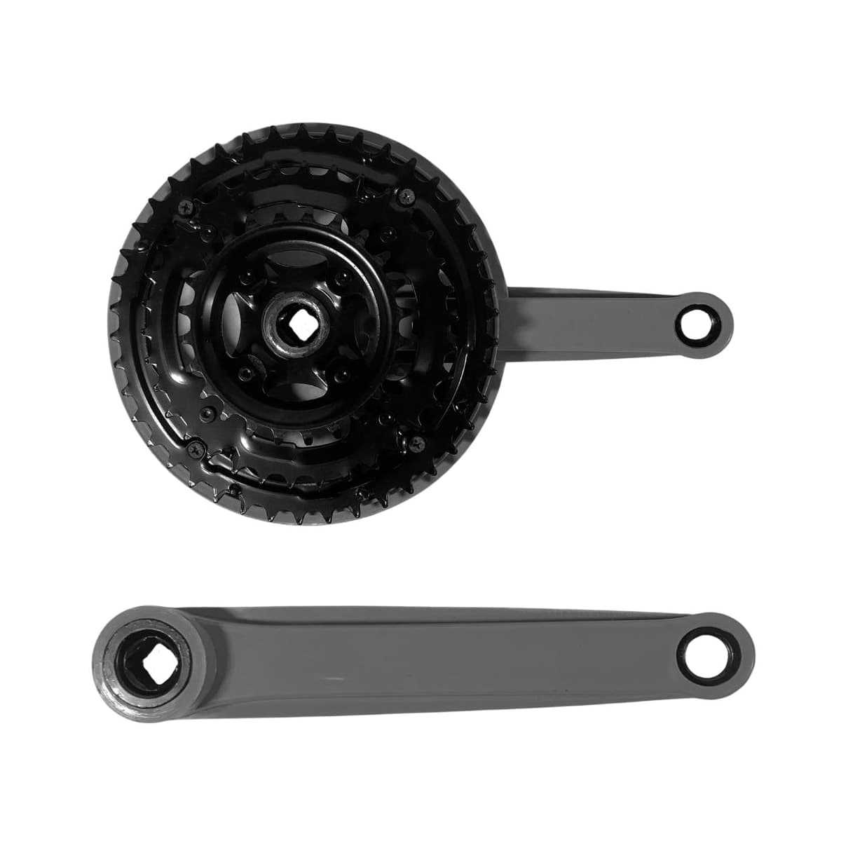 Pedivela Aço Triplo Comander 24/34/42D Cinza 175mm Protetor