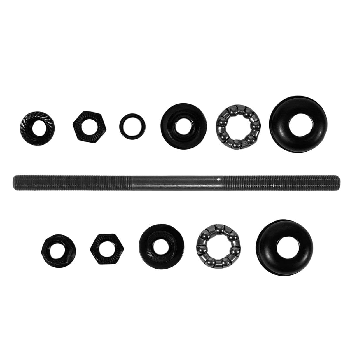 Eixo Traseiro WG 180mm Aço Preto Grosso 3/8 ( 10 Unidades )