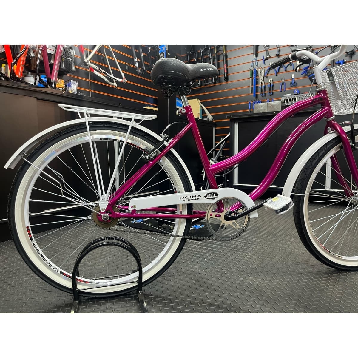 Bicicleta Aro 26 Doha Contra Pedal Rosa Branco