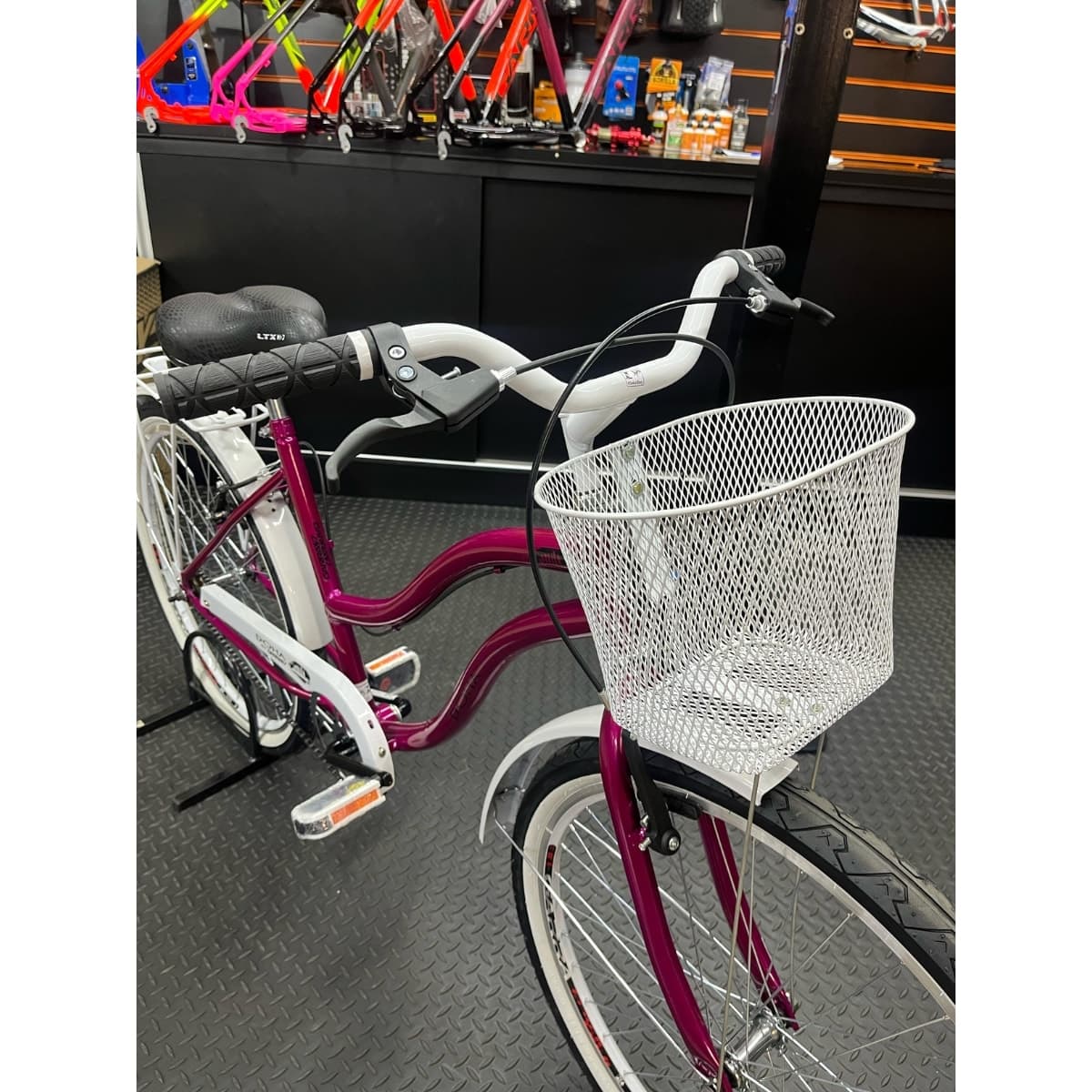 Bicicleta Aro 26 Doha Contra Pedal Rosa Branco