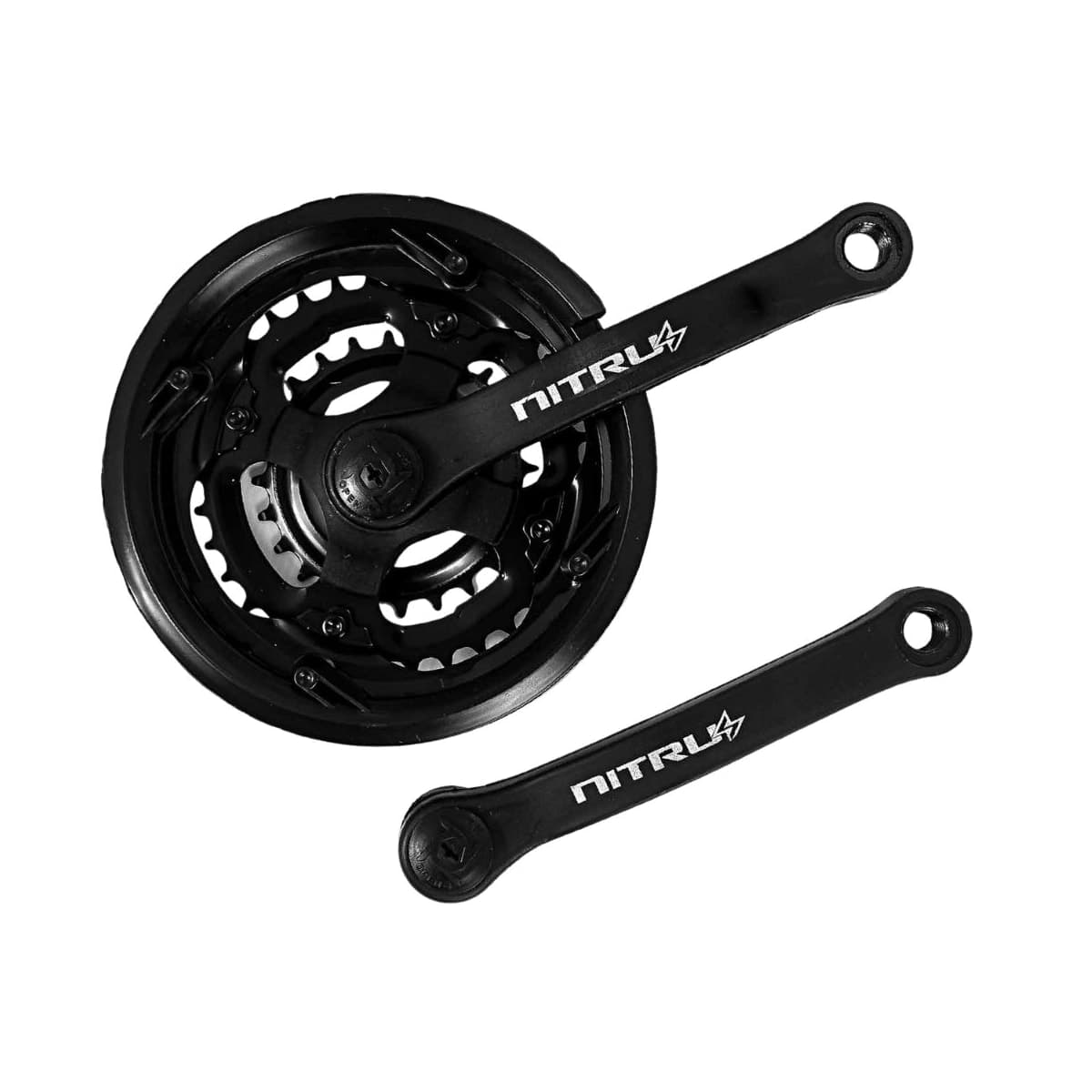 Pedivela Aço Triplo Nitrus 24/34/42D Preto 170mm Protetor