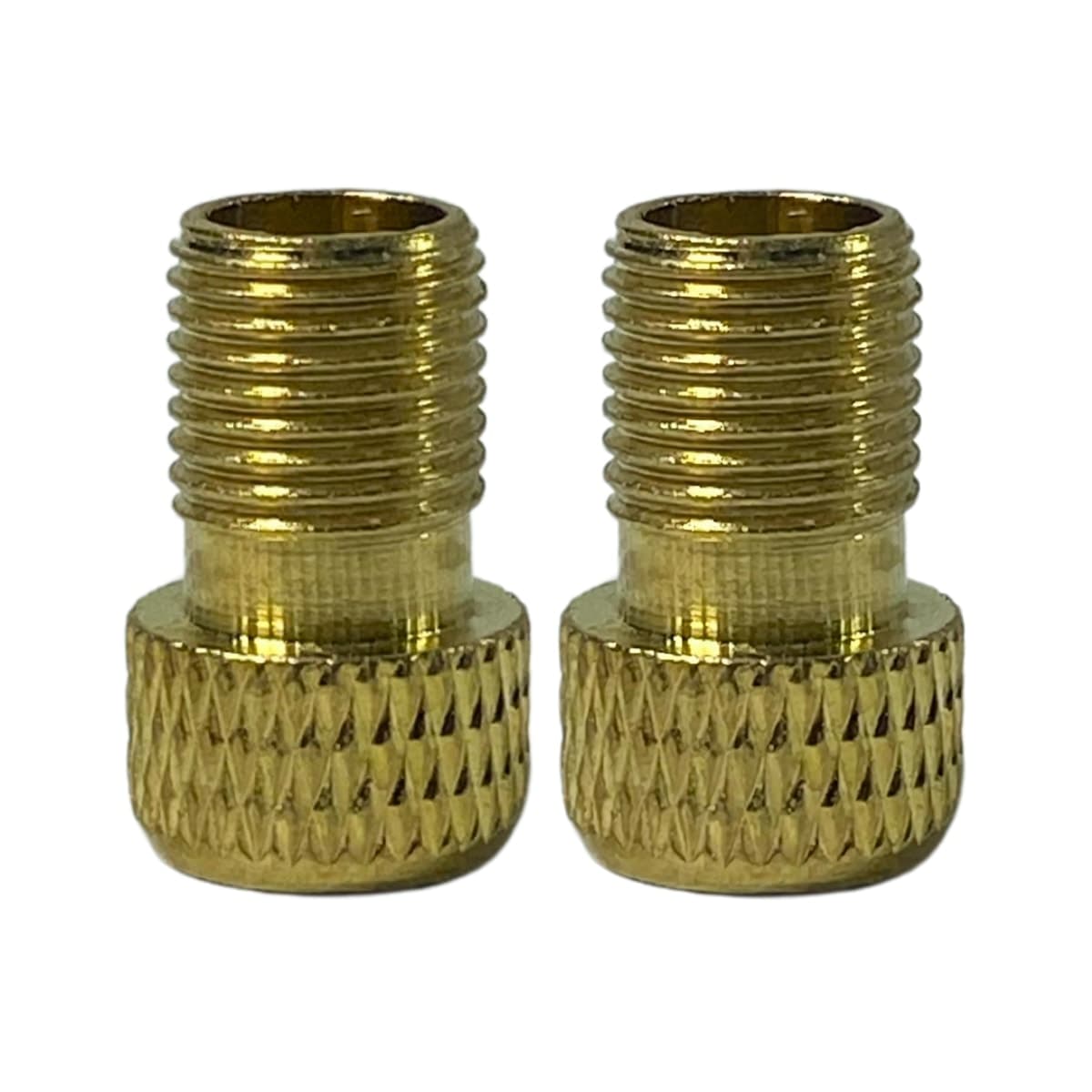 Adaptador Válvula Presta Nitrus Alumínio Schrader Dourado ( 2 Unidades )