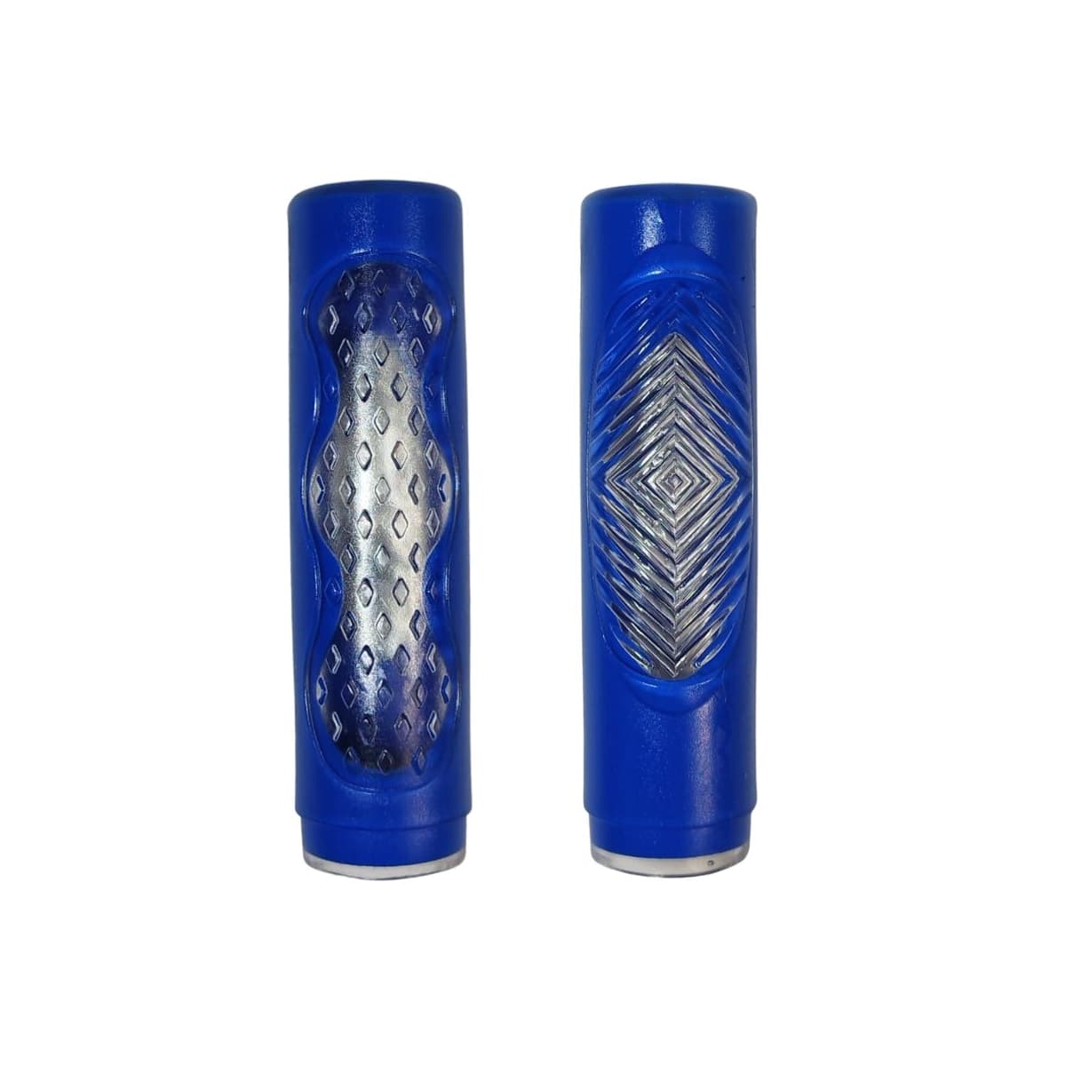 Manopla Bike Saiguan Dupla Azul Borracha 110mm