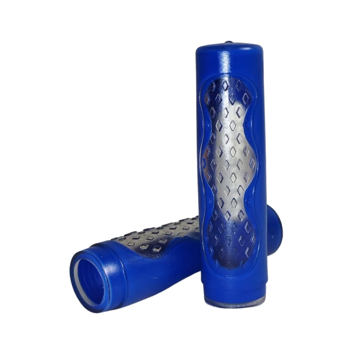Manopla Bike Saiguan Dupla Azul Borracha 110mm
