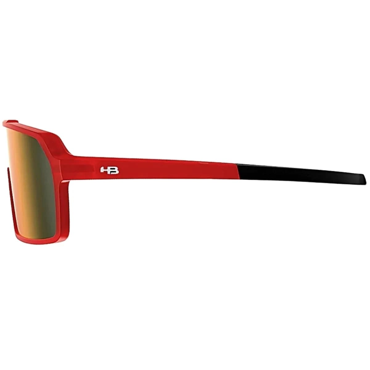 Oculos Ciclismo HB Grinder Matte Dark Red Orange Chrome