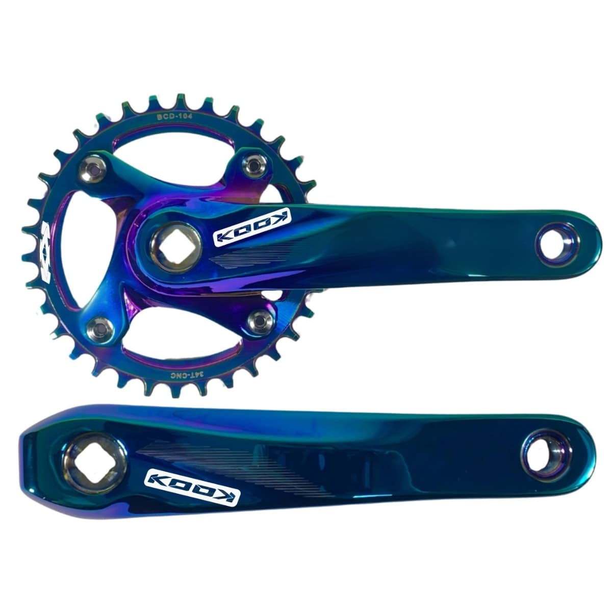 Pedivela Alumínio Single Kook 34 Dentes Camaleão 170mm