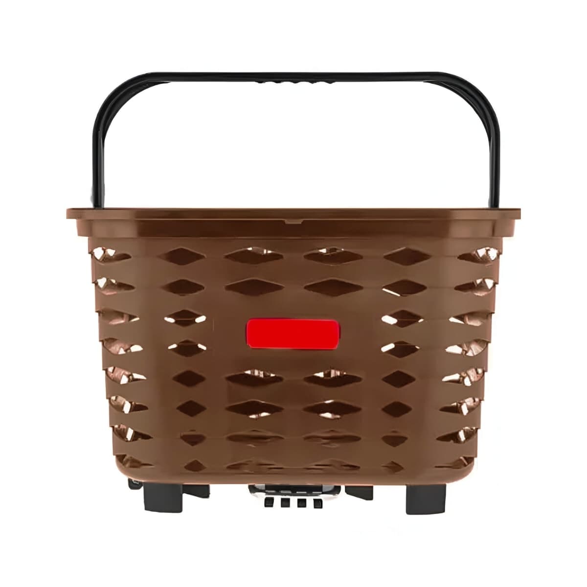 Cesta de Bicicleta Coletiva Kalf KF412 Marrom Dianteira