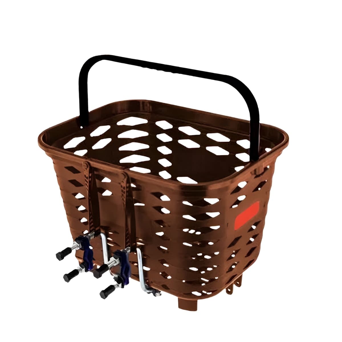 Cesta de Bicicleta Coletiva Kalf KF412 Marrom Dianteira