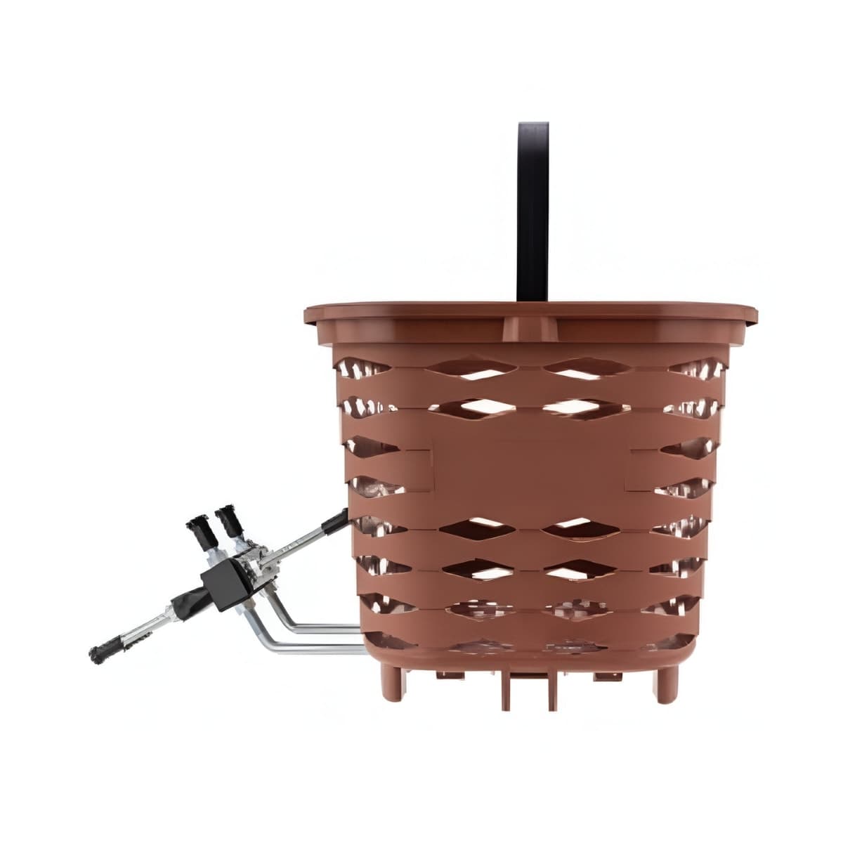Cesta de Bicicleta Coletiva Kalf KF415 Marrom Dianteira