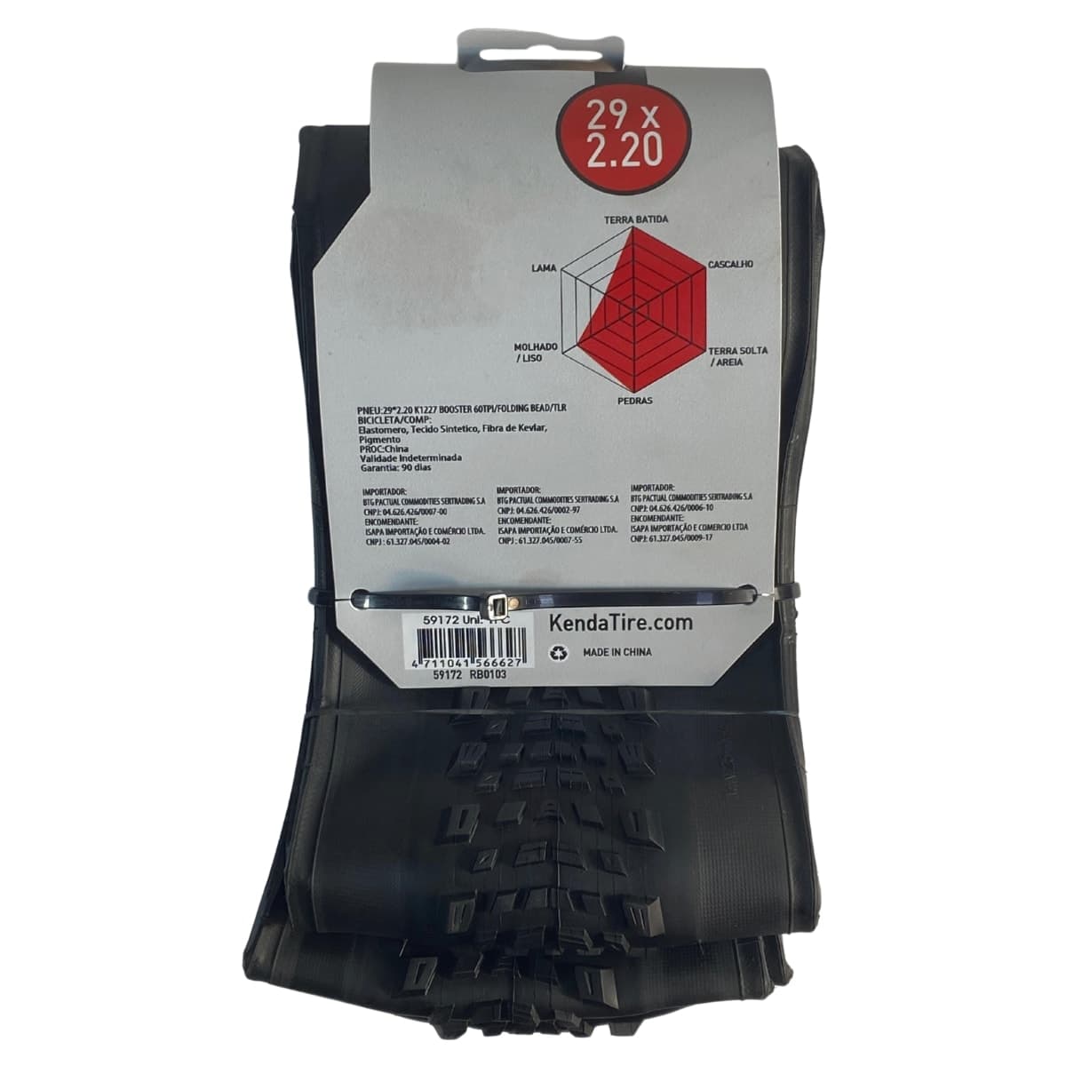 Pneu 29x2.20 Kenda Booster Elite SCT Kevlar Preto