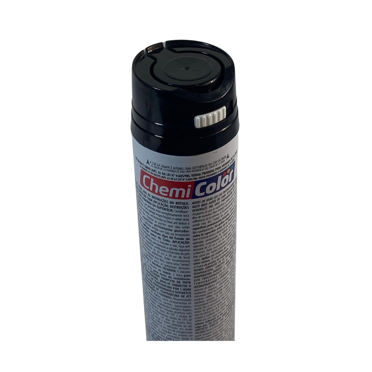 Tinta Spray Cheimicolor Alta Temperatura Preto Fosco 250ML